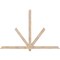 Ekena Millwork Kennewick Smooth Timber Gable Bracket, Douglas Fir, 84"W x 56"H x 3 1/2"D x 3 1/2"F, 16/12 Pitch GBW084X56X0404KEN00SDF - alternate 1